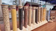  过摆放黑米、红米